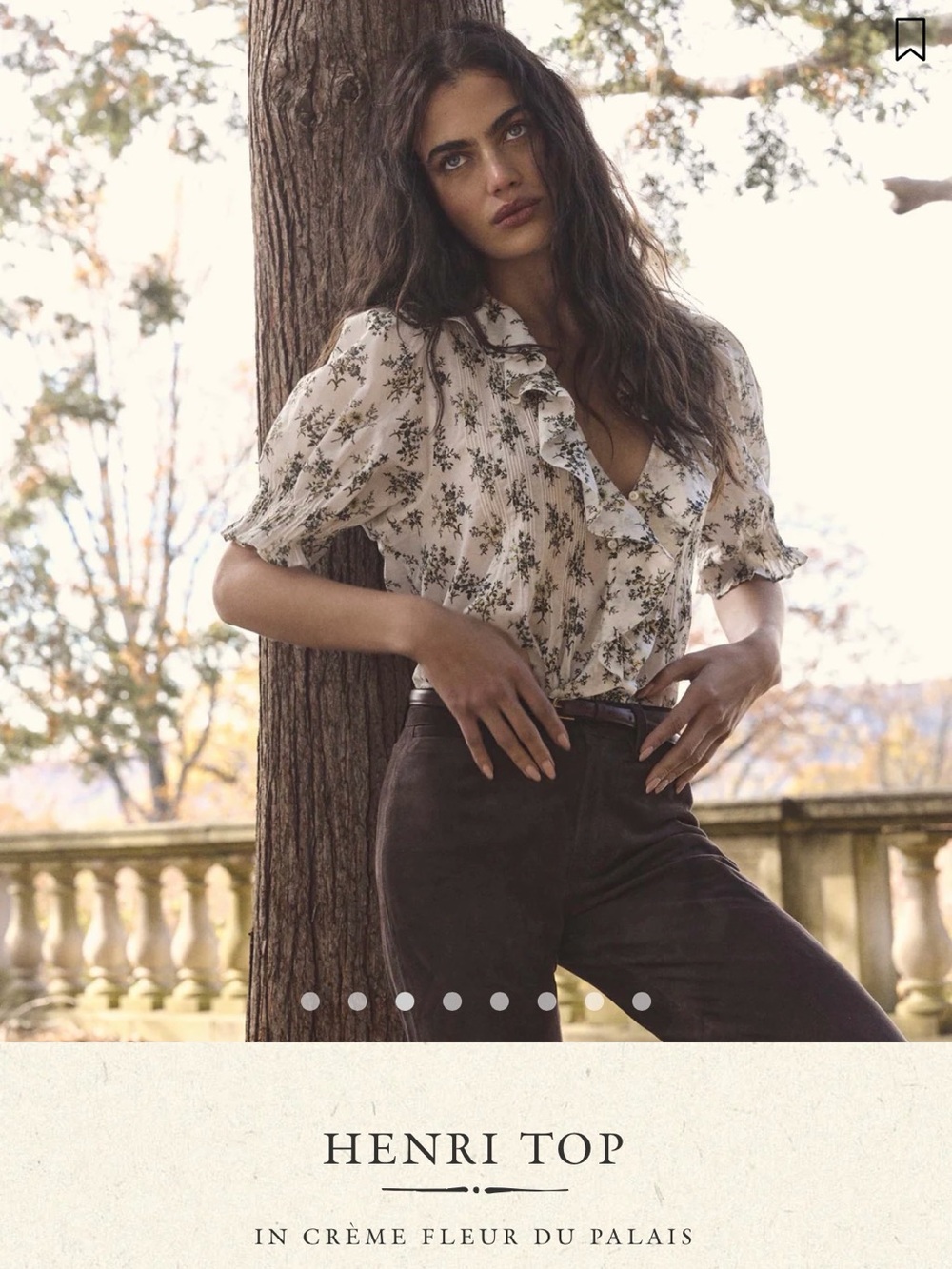 Doen Henri Top in Crème Floral